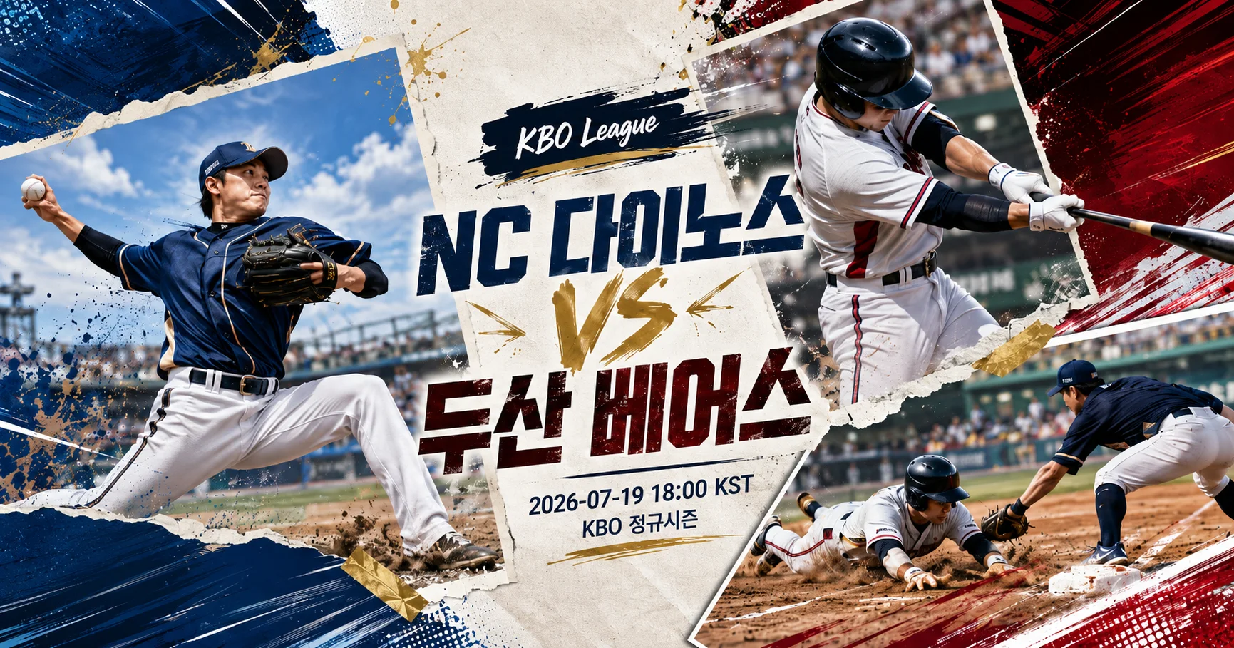 1-NC 다이노스 vs 두산 베어스 액션콜라주