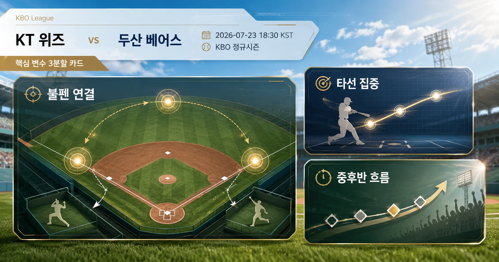 2-KT 위즈 vs 두산 베어스 핵심변수카드