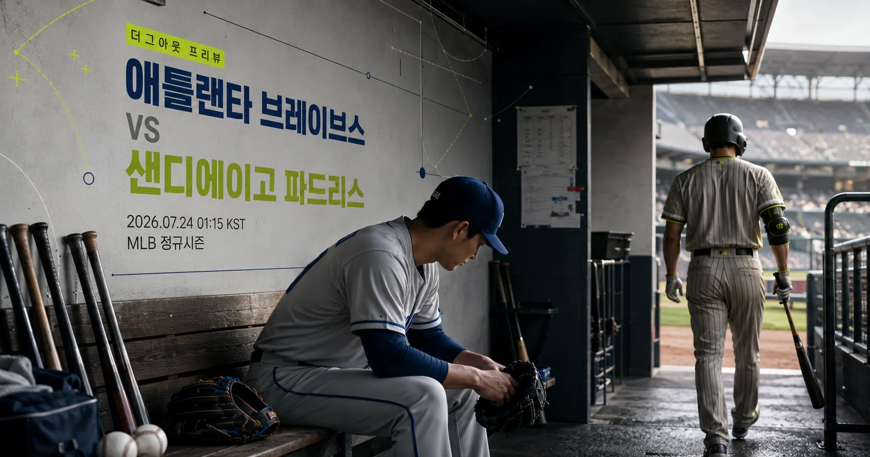1-San Diego Padres vs Atlanta Braves 더그아웃프리뷰