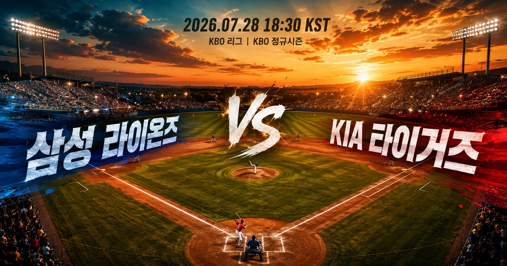 1-삼성 라이온즈 vs KIA 타이거즈 다이아몬드뷰