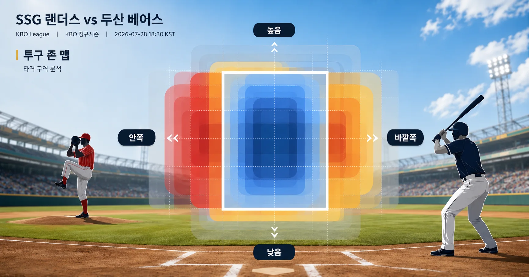 2-SSG 랜더스 vs 두산 베어스 투구존맵