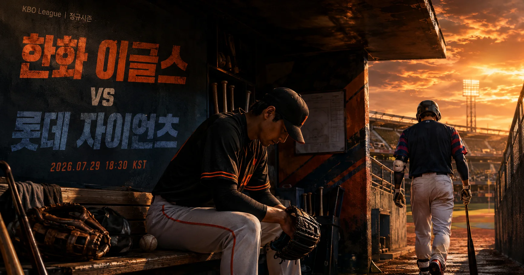 1-한화 이글스 vs 롯데 자이언츠 더그아웃프리뷰