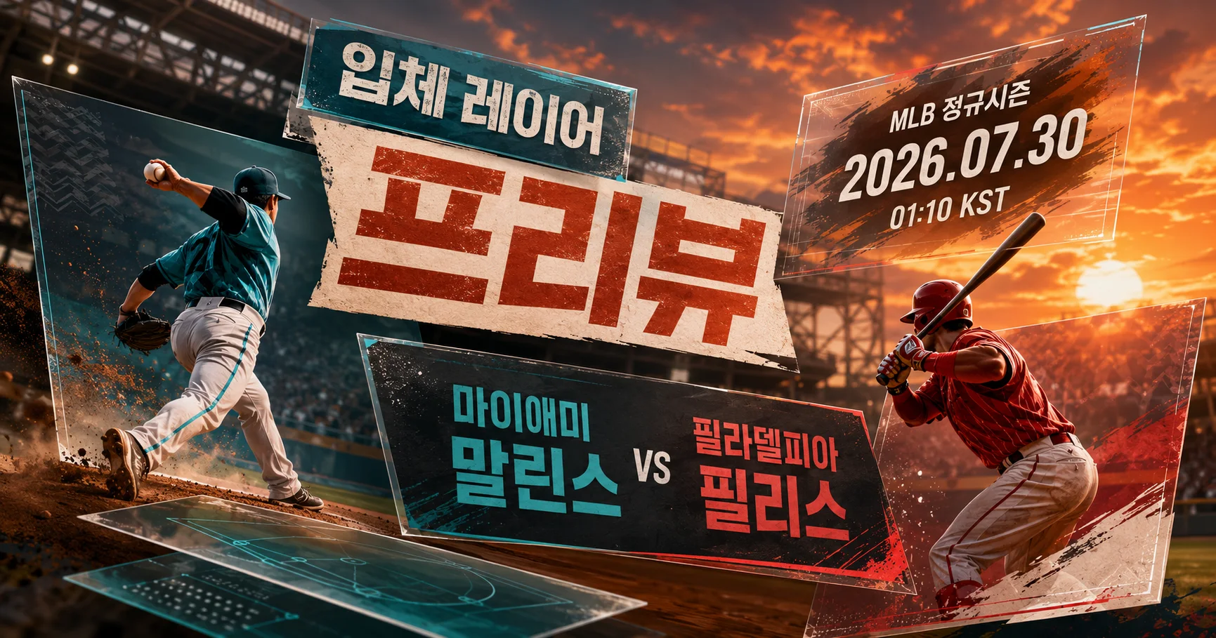 1-Philadelphia Phillies vs Miami Marlins 입체레이어프리뷰