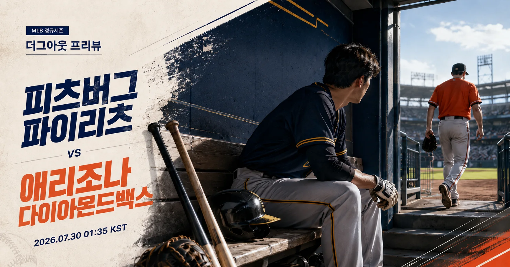 1-Arizona Diamondbacks vs Pittsburgh Pirates 더그아웃프리뷰
