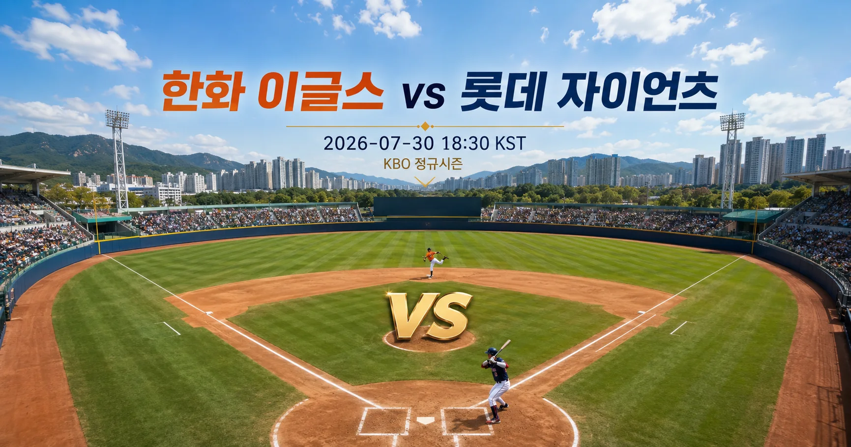 1-한화 이글스 vs 롯데 자이언츠 다이아몬드뷰