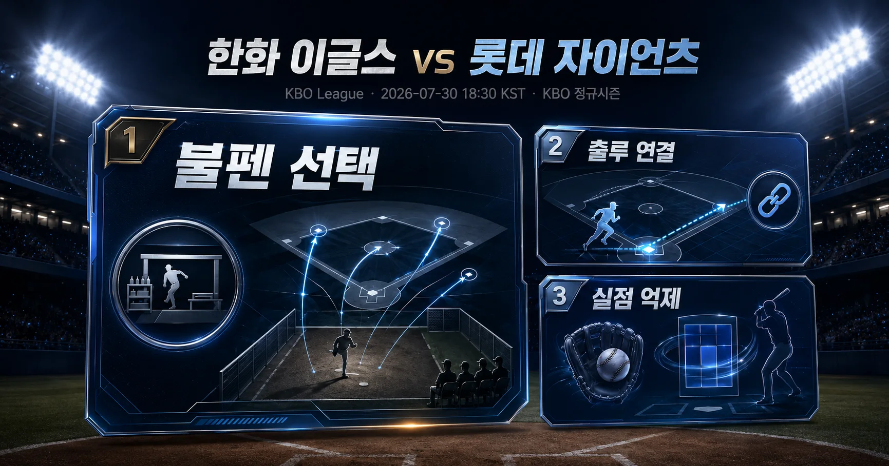 2-한화 이글스 vs 롯데 자이언츠 핵심변수카드