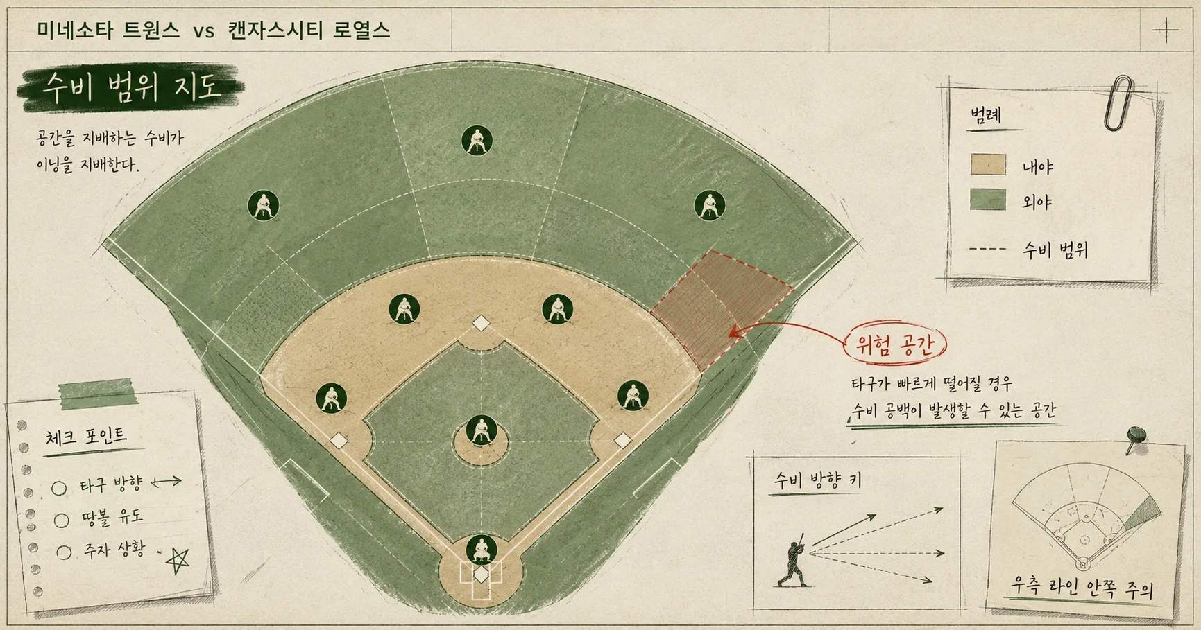 2-Kansas City Royals vs Minnesota Twins 수비시프트보드