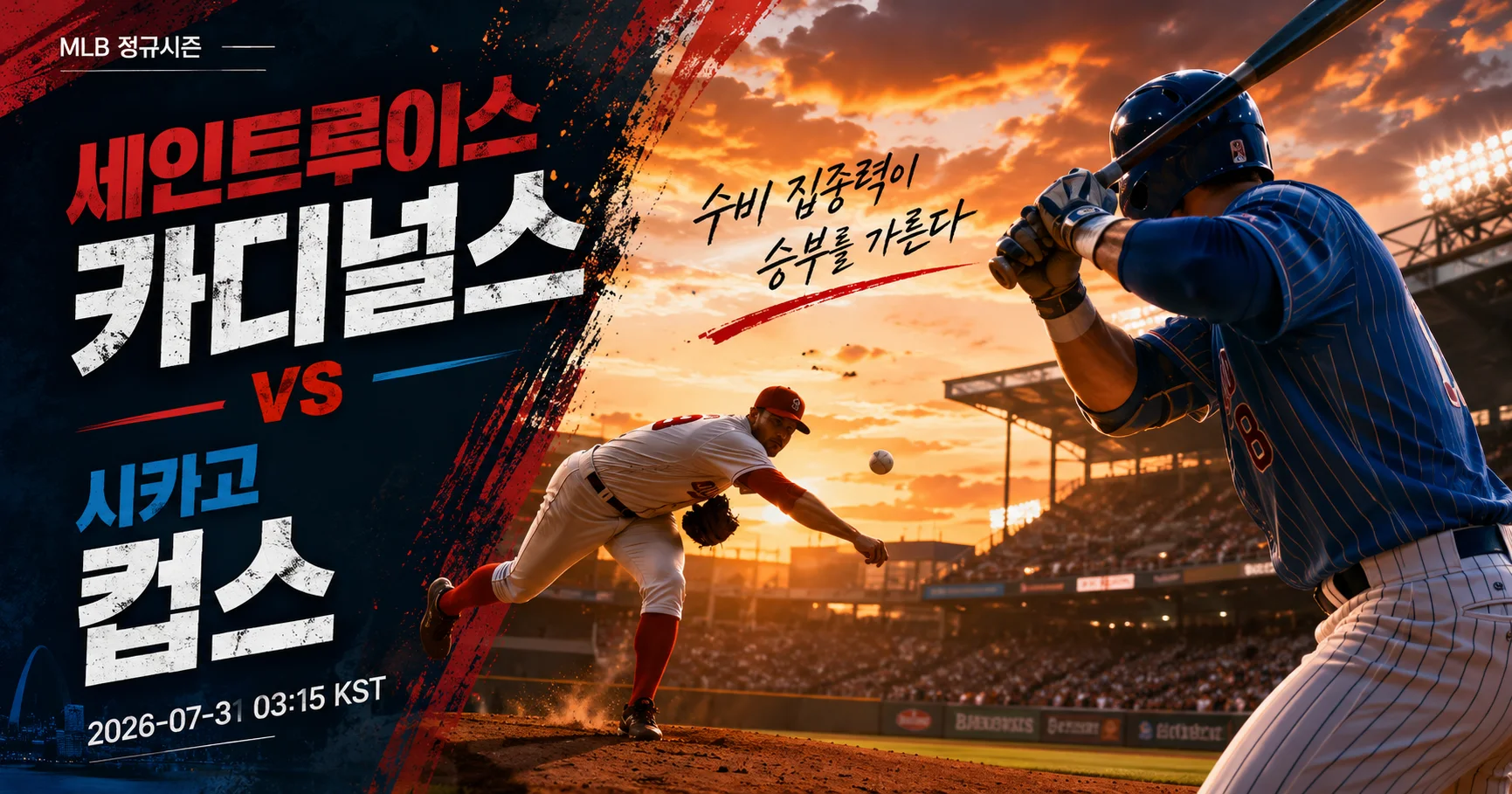 1-Chicago Cubs vs St. Louis Cardinals 스포츠매거진커버