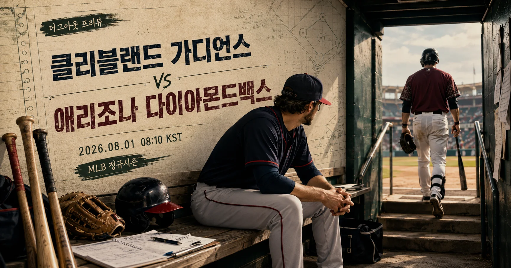 1-Arizona Diamondbacks vs Cleveland Guardians 더그아웃프리뷰