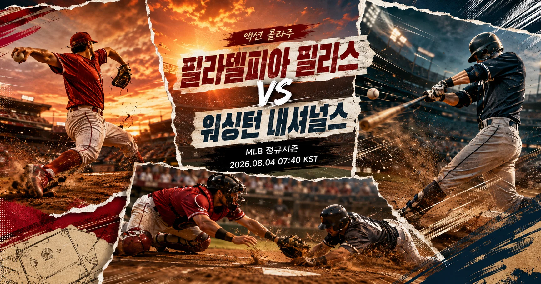 1-Washington Nationals vs Philadelphia Phillies 액션콜라주