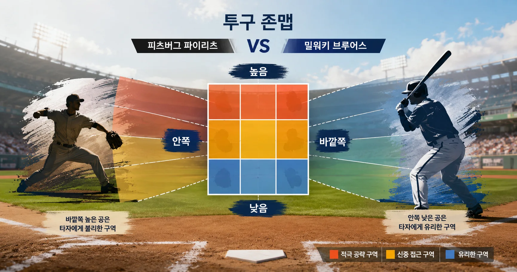 2-Pittsburgh Pirates vs Milwaukee Brewers 투구존맵