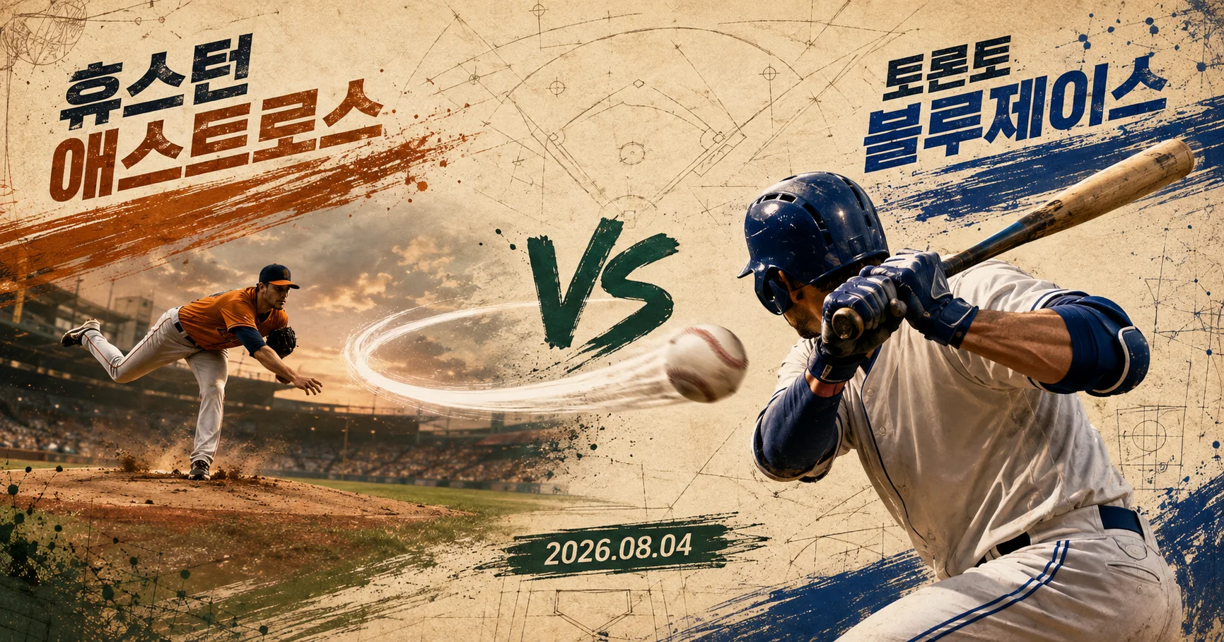 1-Toronto Blue Jays vs Houston Astros 투수타자대결