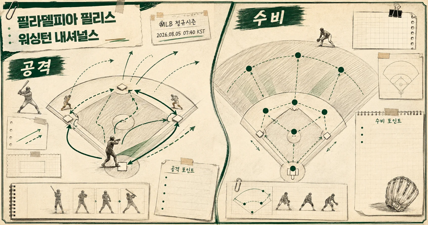 2-Washington Nationals vs Philadelphia Phillies 공격수비분할분석