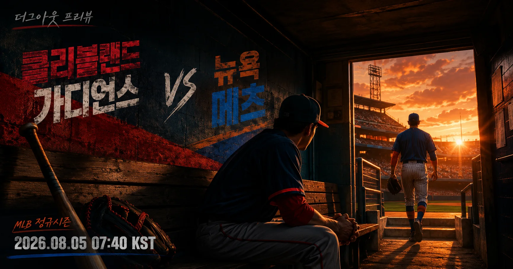1-New York Mets vs Cleveland Guardians 더그아웃프리뷰