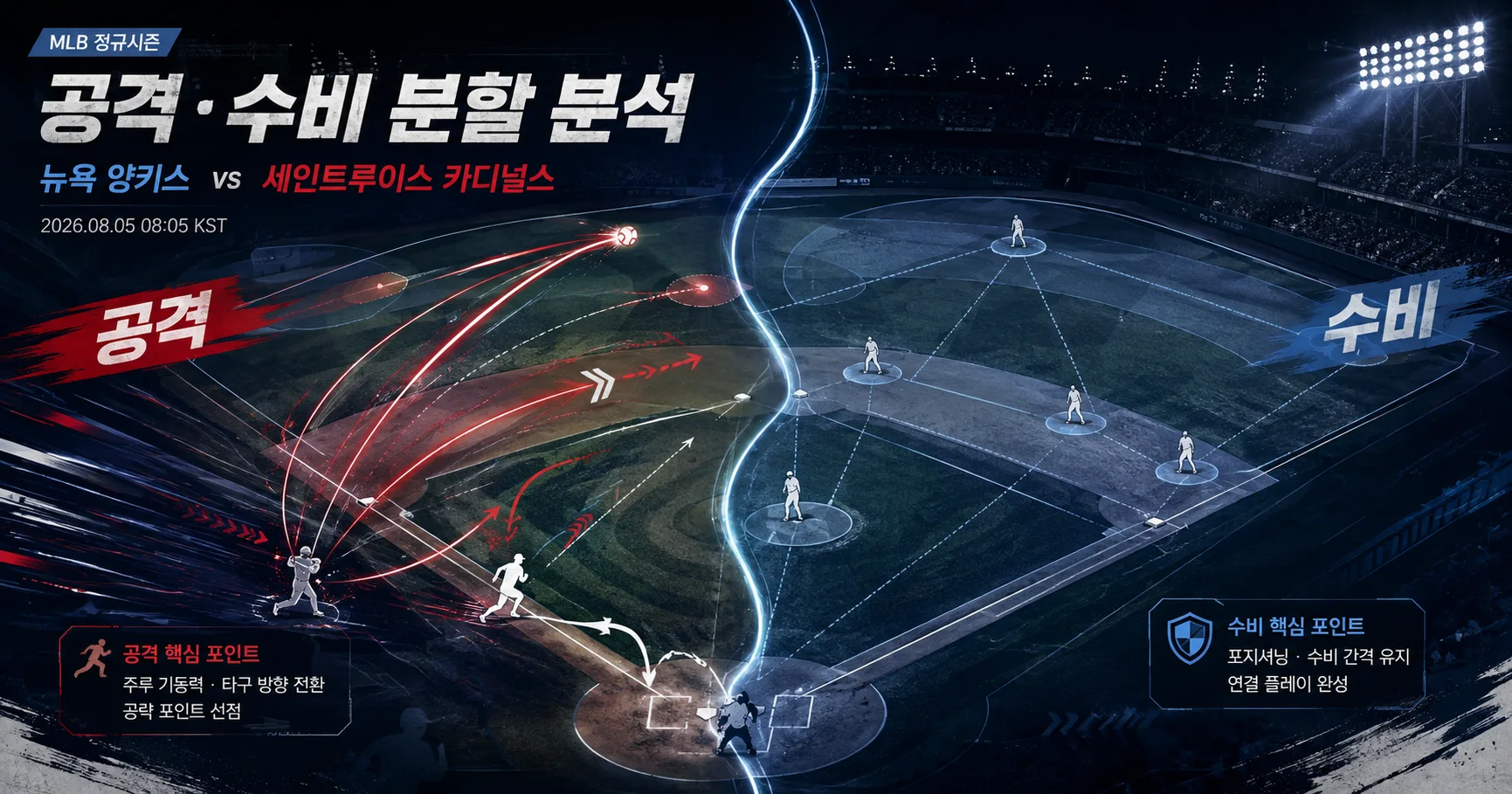 2-St. Louis Cardinals vs New York Yankees 공격수비분할분석