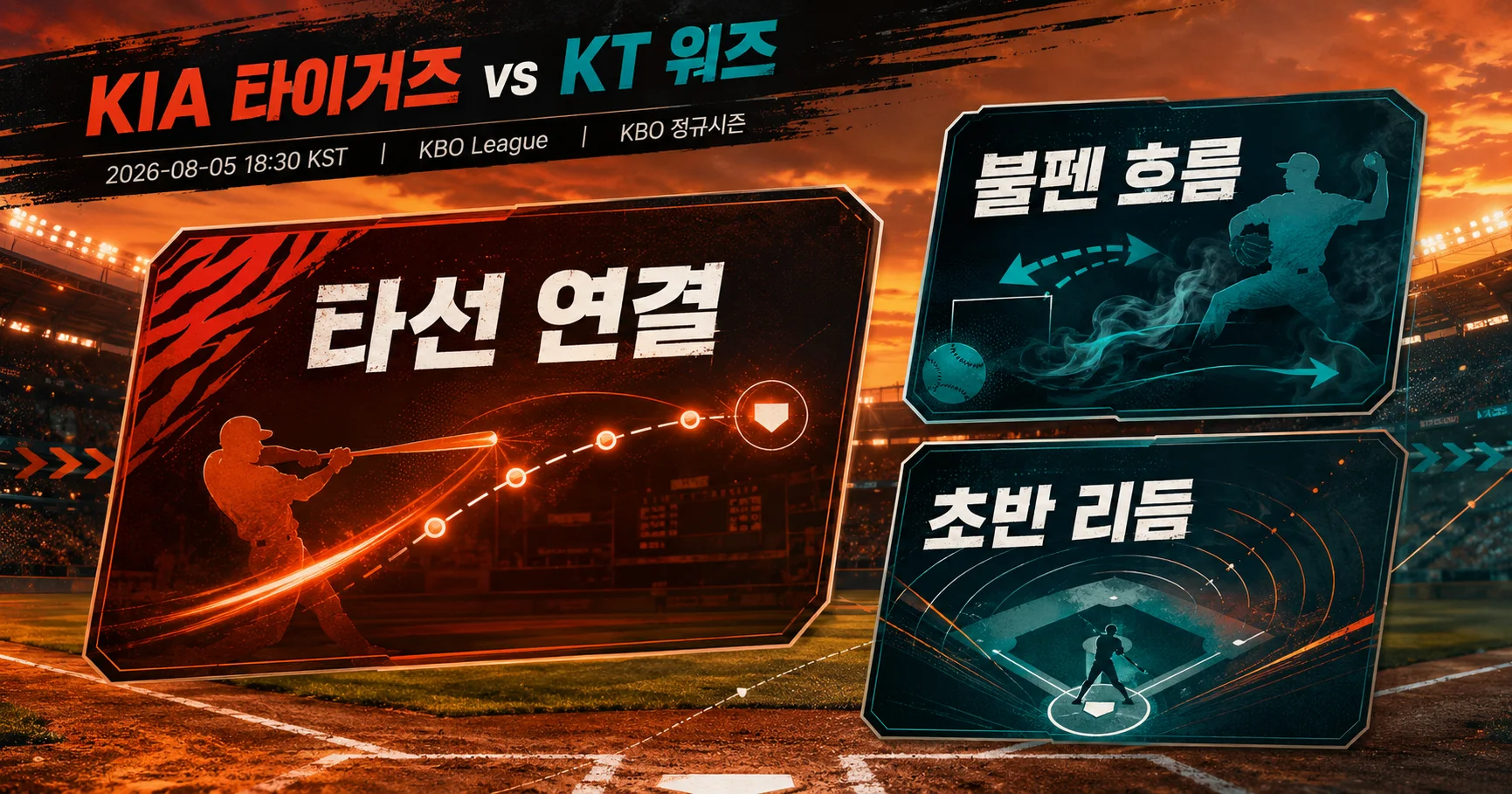 2-KIA 타이거즈 vs KT 위즈 핵심변수카드