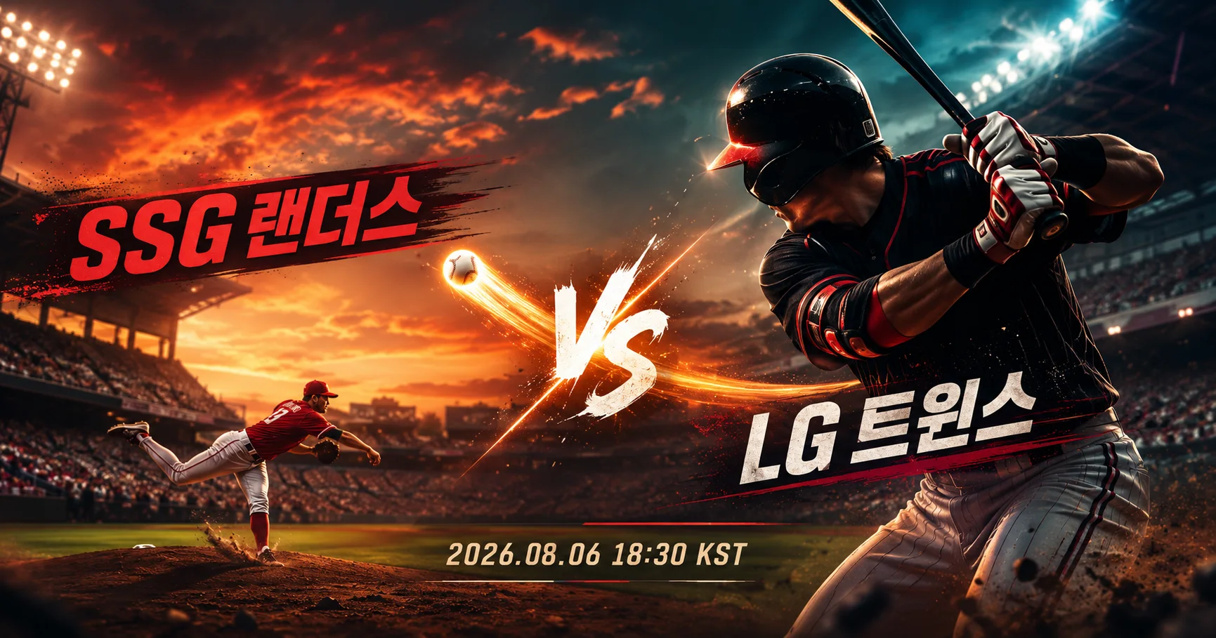 1-SSG 랜더스 vs LG 트윈스 투수타자대결