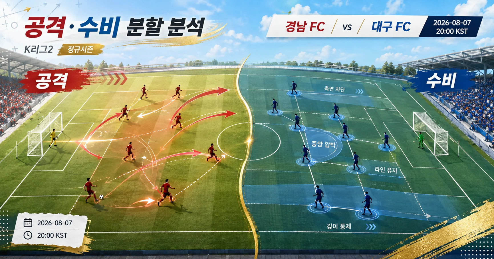 2-대구 FC vs 경남 FC 공격수비분할분석