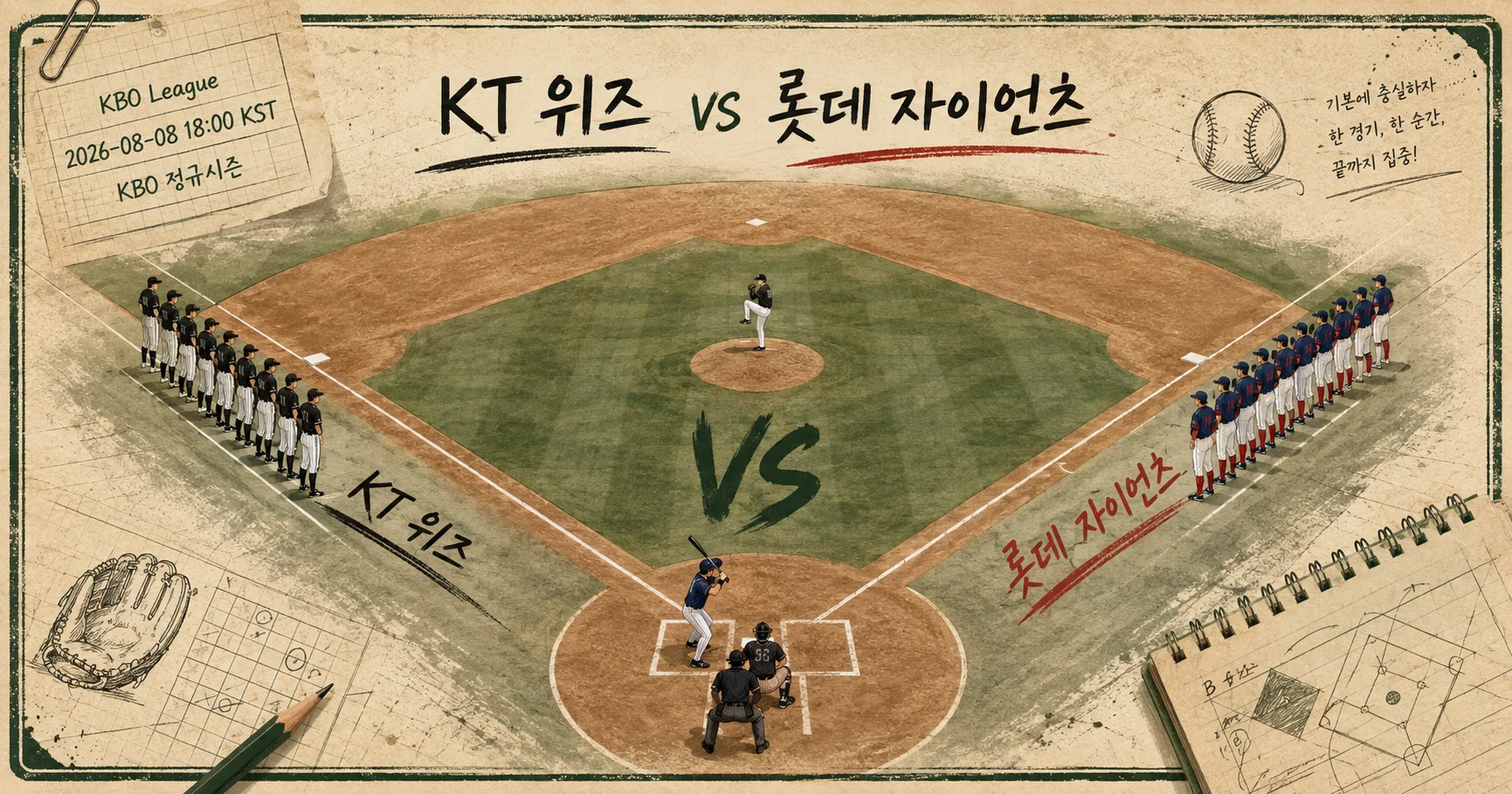 1-KT 위즈 vs 롯데 자이언츠 다이아몬드뷰