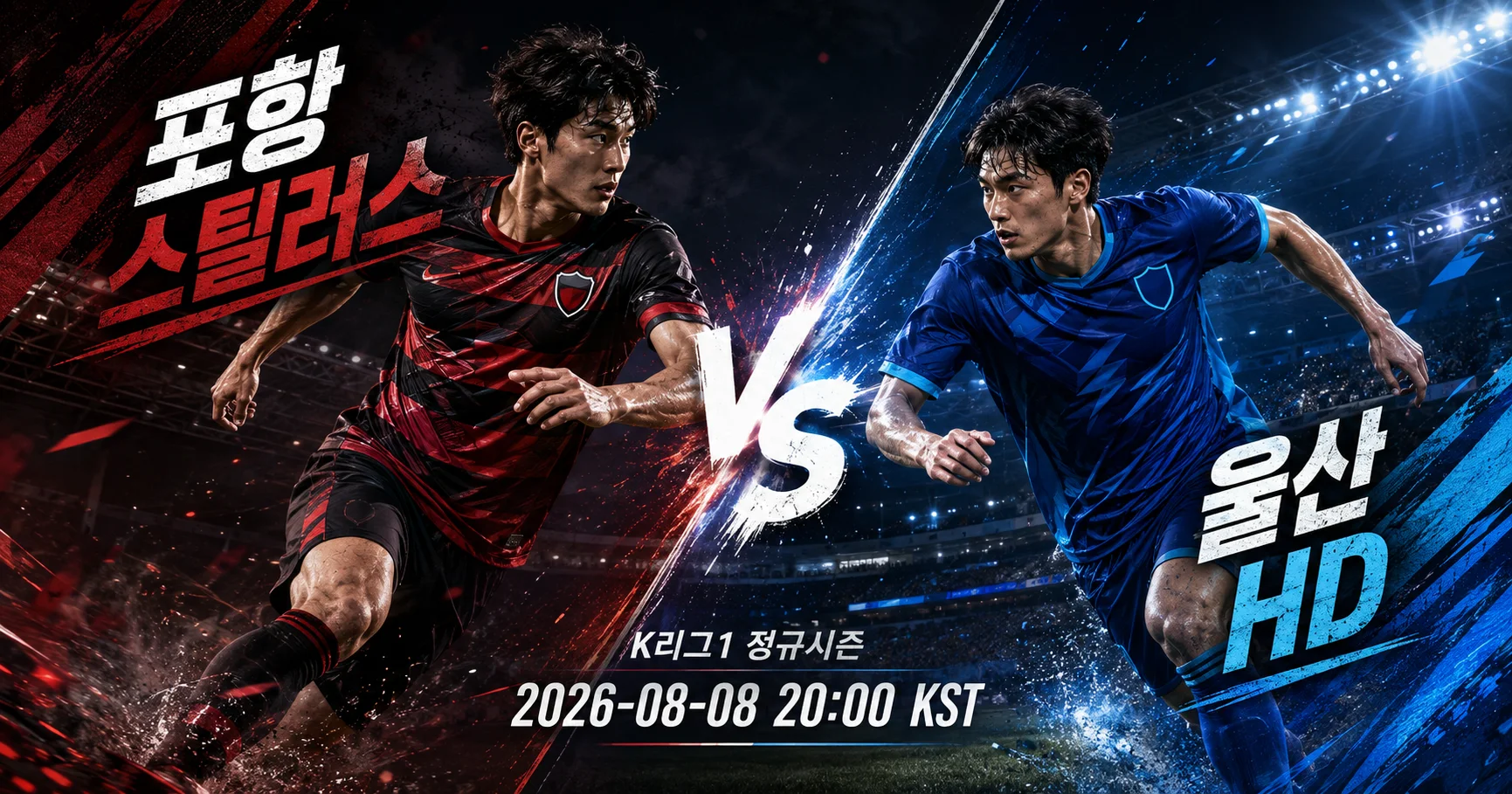 1-울산 HD vs 포항 스틸러스 대각선선수대결
