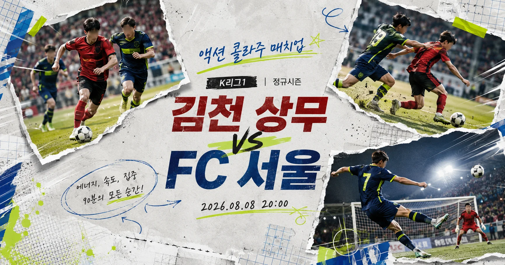1-FC 서울 vs 김천 상무 액션콜라주