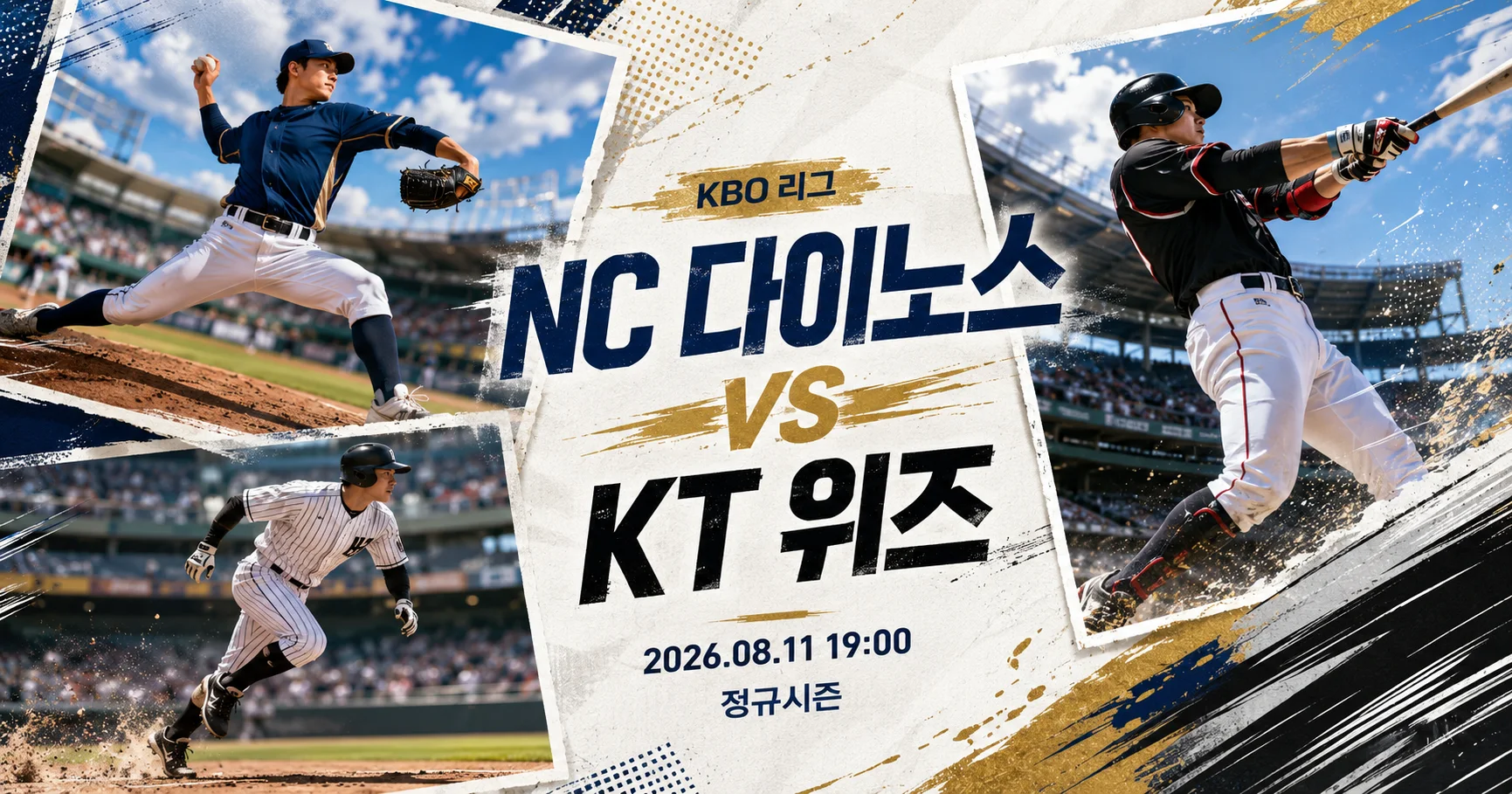 1-NC 다이노스 vs KT 위즈 액션콜라주