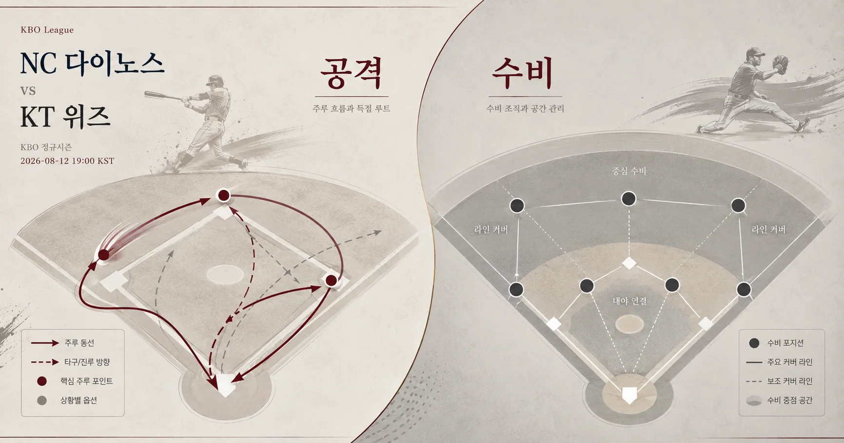 2-NC 다이노스 vs KT 위즈 공격수비분할분석