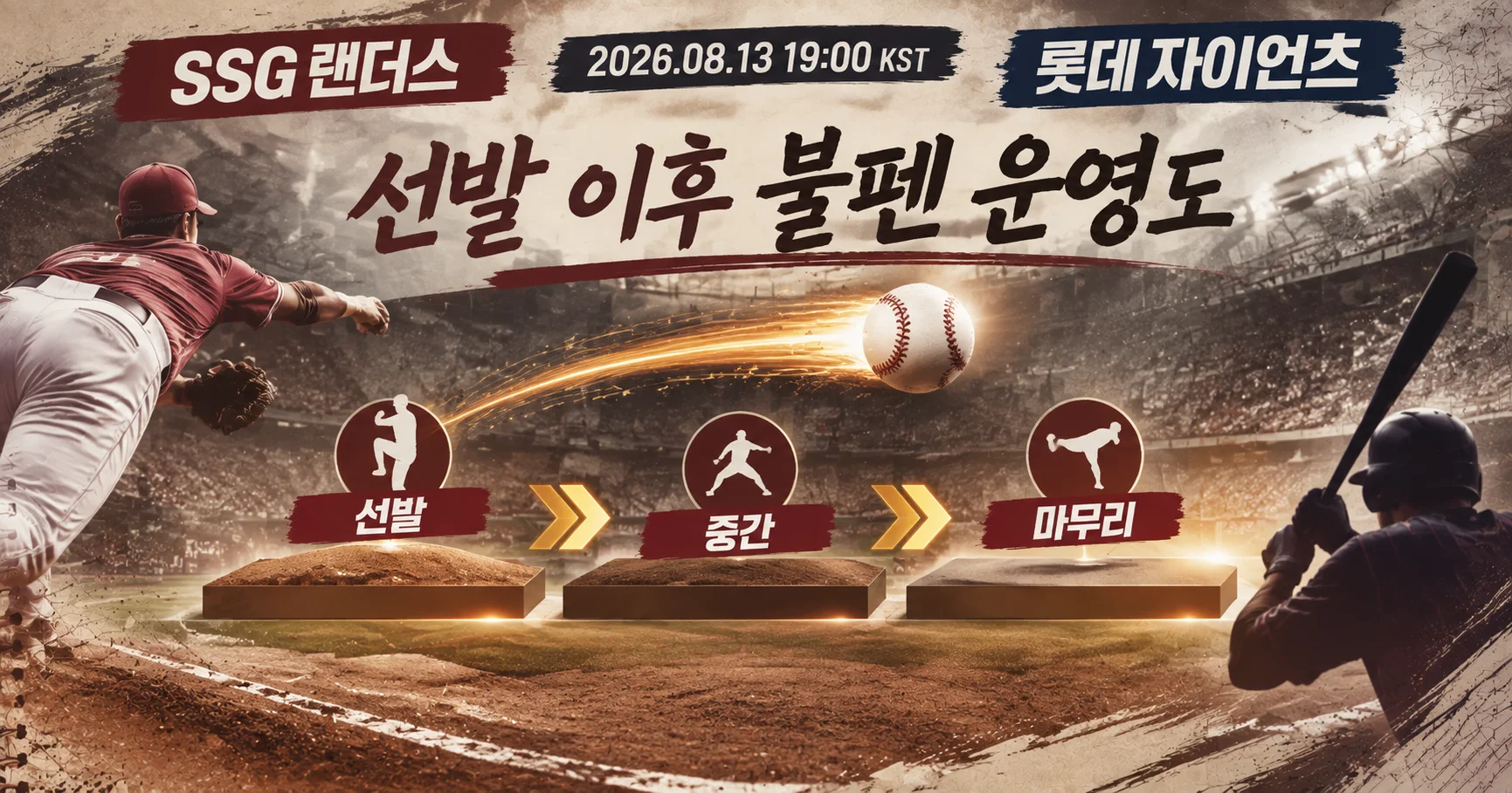 2-SSG 랜더스 vs 롯데 자이언츠 불펜운영도