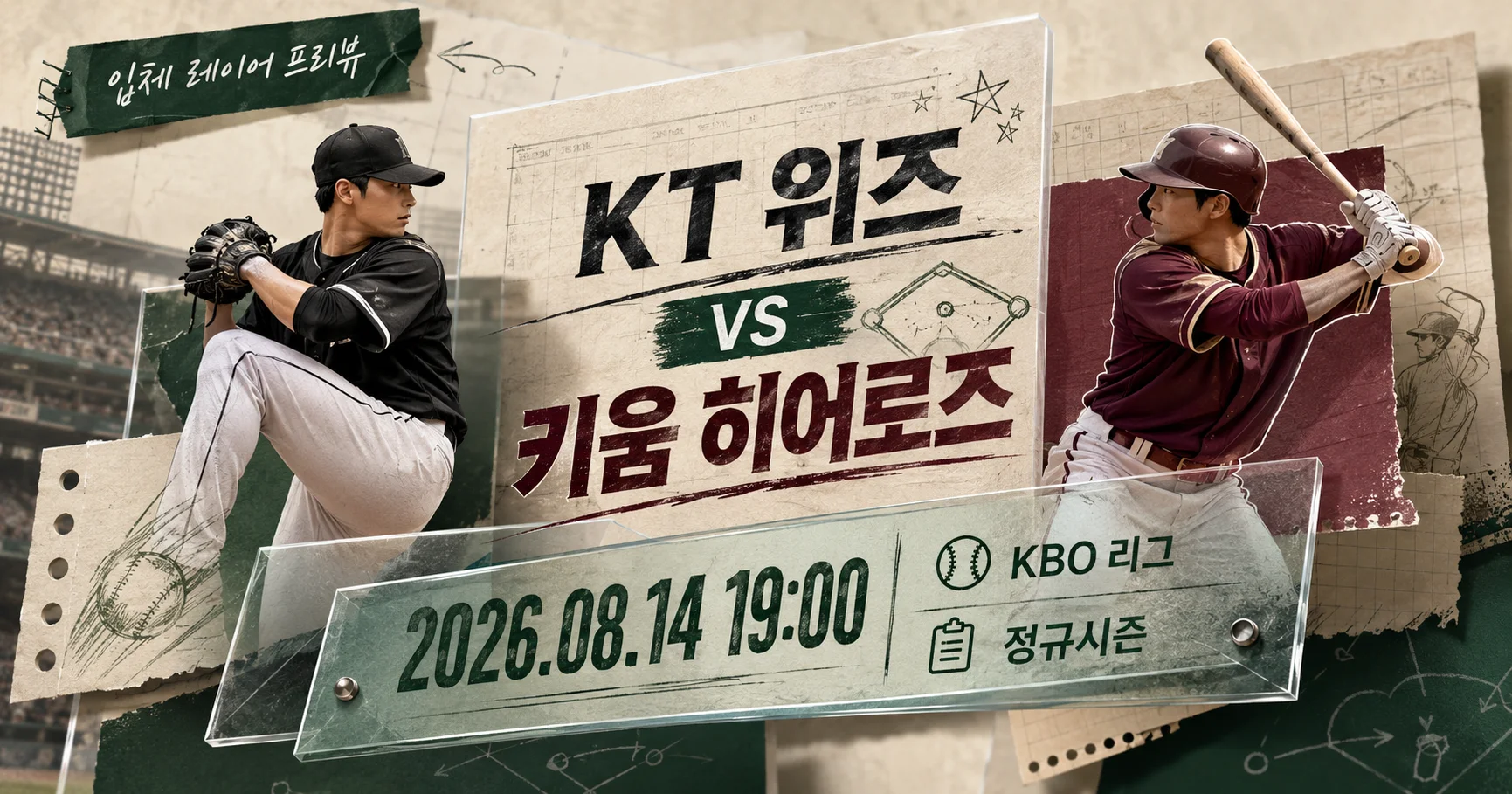 1-KT 위즈 vs 키움 히어로즈 입체레이어프리뷰