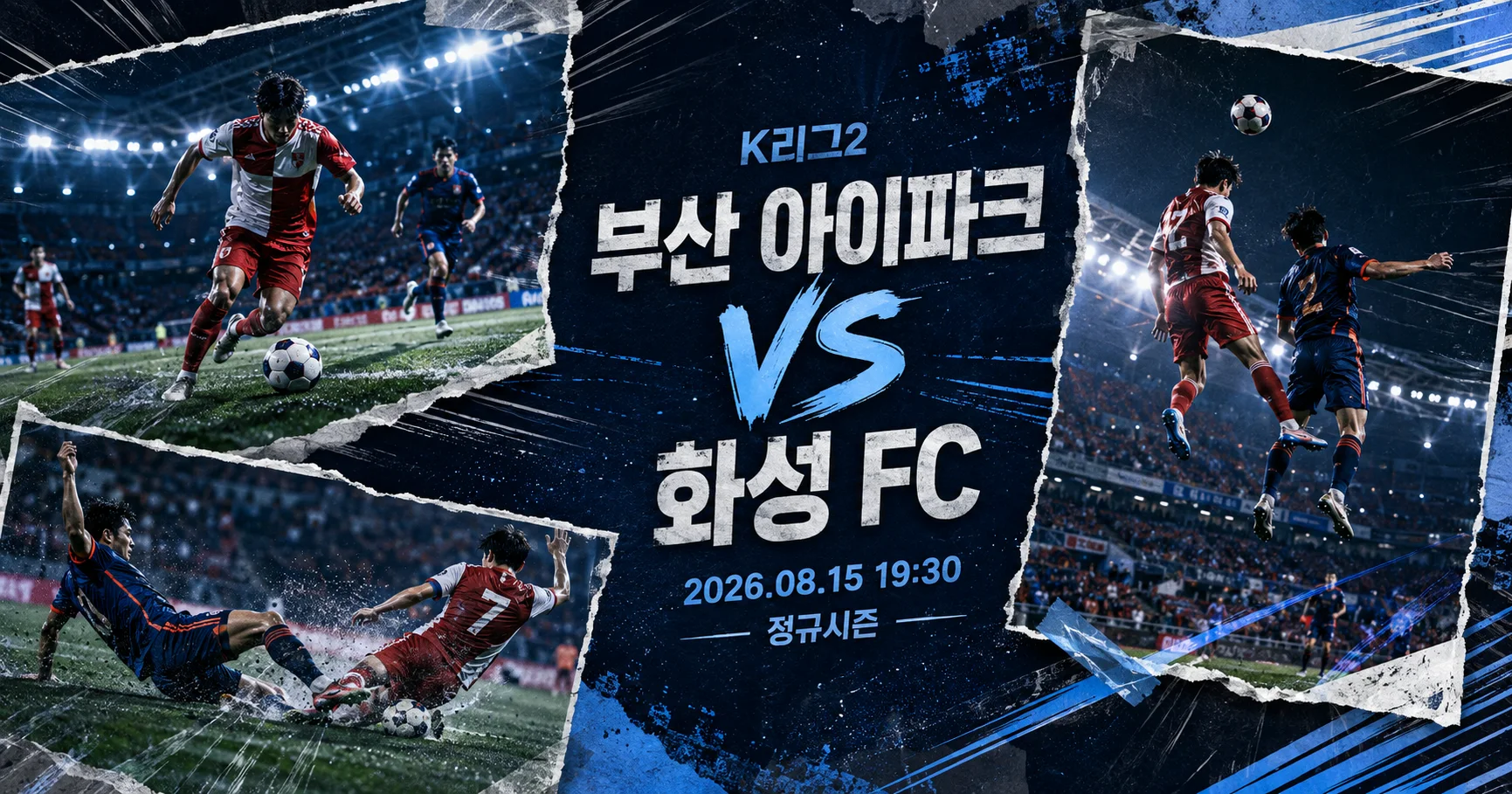 1-화성 FC vs 부산 아이파크 액션콜라주