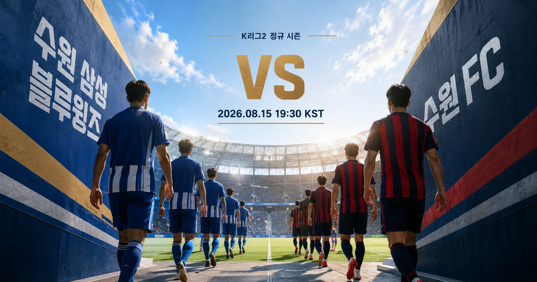 1-수원 FC vs 수원 삼성 블루윙즈 터널입장매치업