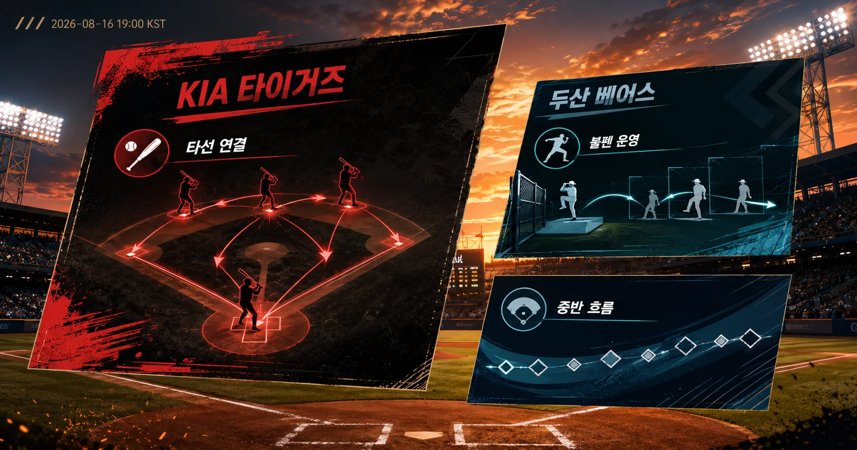 2-KIA 타이거즈 vs 두산 베어스 핵심변수카드