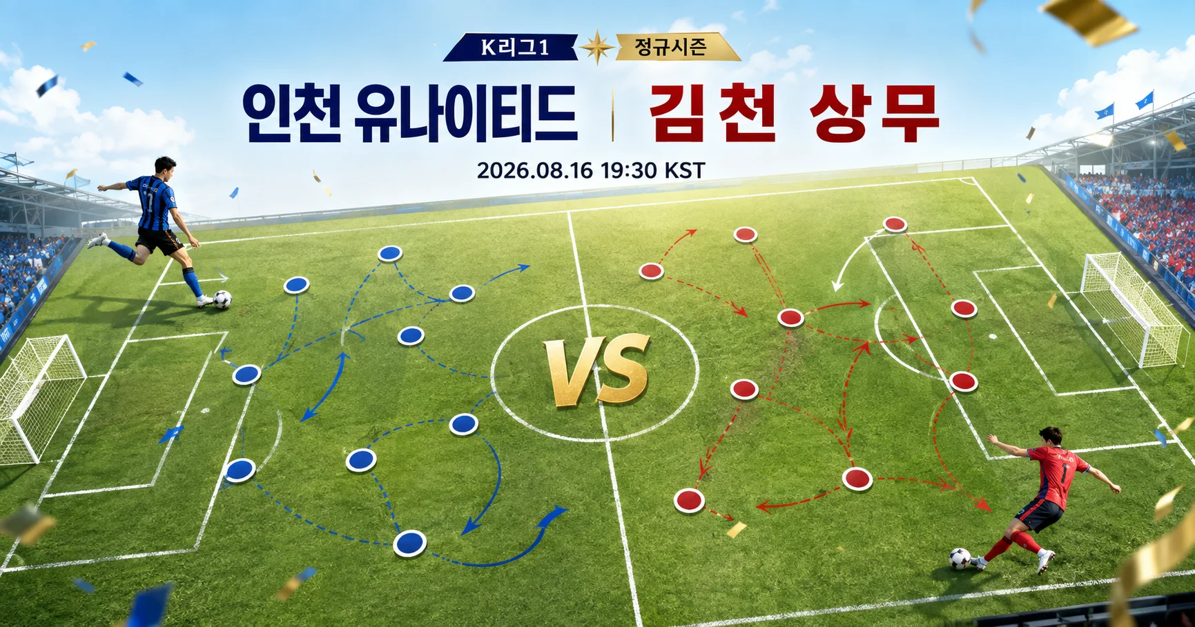1-김천 상무 vs 인천 유나이티드 피치전술프리뷰