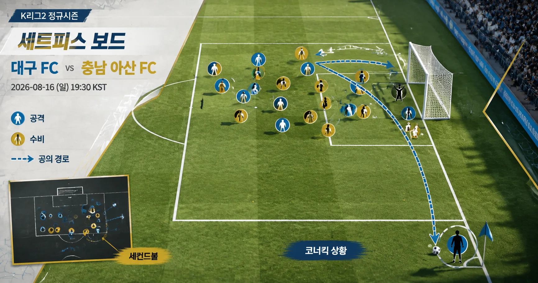 2-충남 아산 FC vs 대구 FC 세트피스보드