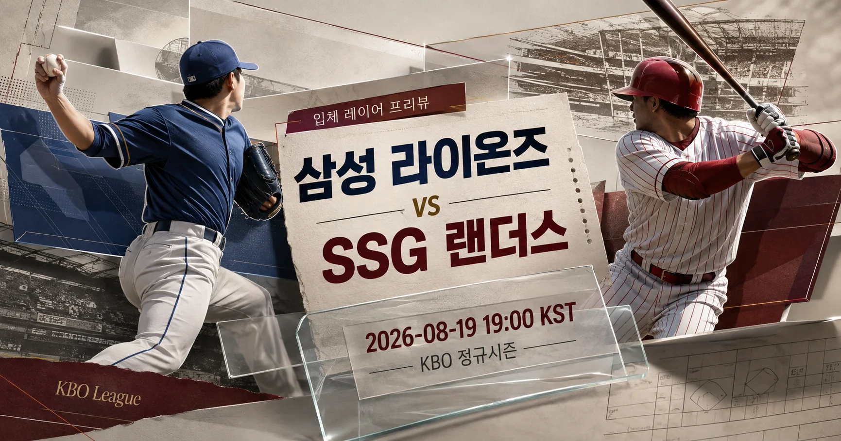 1-삼성 라이온즈 vs SSG 랜더스 입체레이어프리뷰
