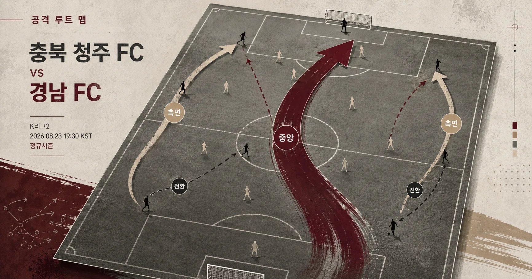 2-경남 FC vs 충북 청주 FC 공격루트맵