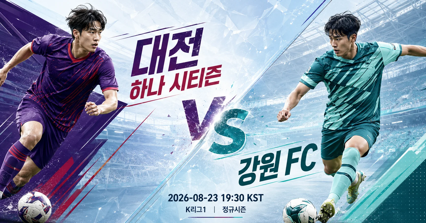 1-강원 FC vs 대전 하나 시티즌 대각선선수대결