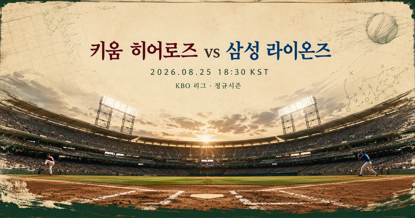 1-키움 히어로즈 vs 삼성 라이온즈 스타디움파노라마