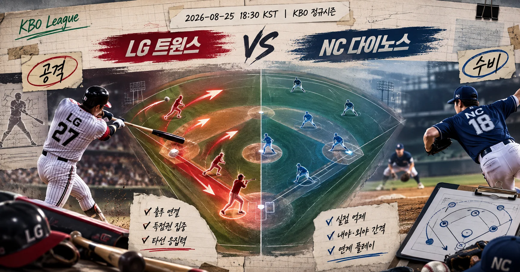 2-LG 트윈스 vs NC 다이노스 공격수비분할분석