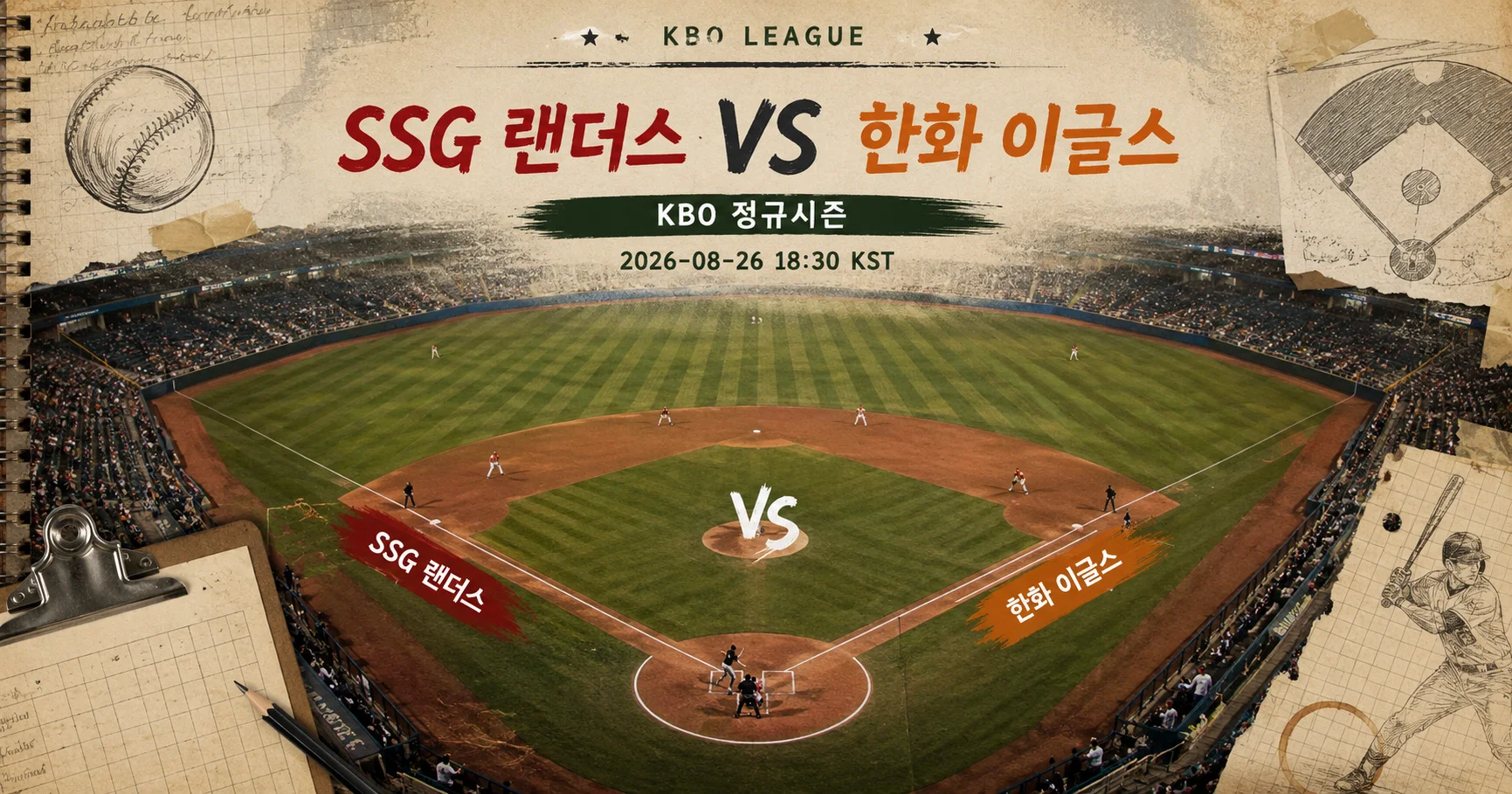 1-SSG 랜더스 vs 한화 이글스 다이아몬드뷰