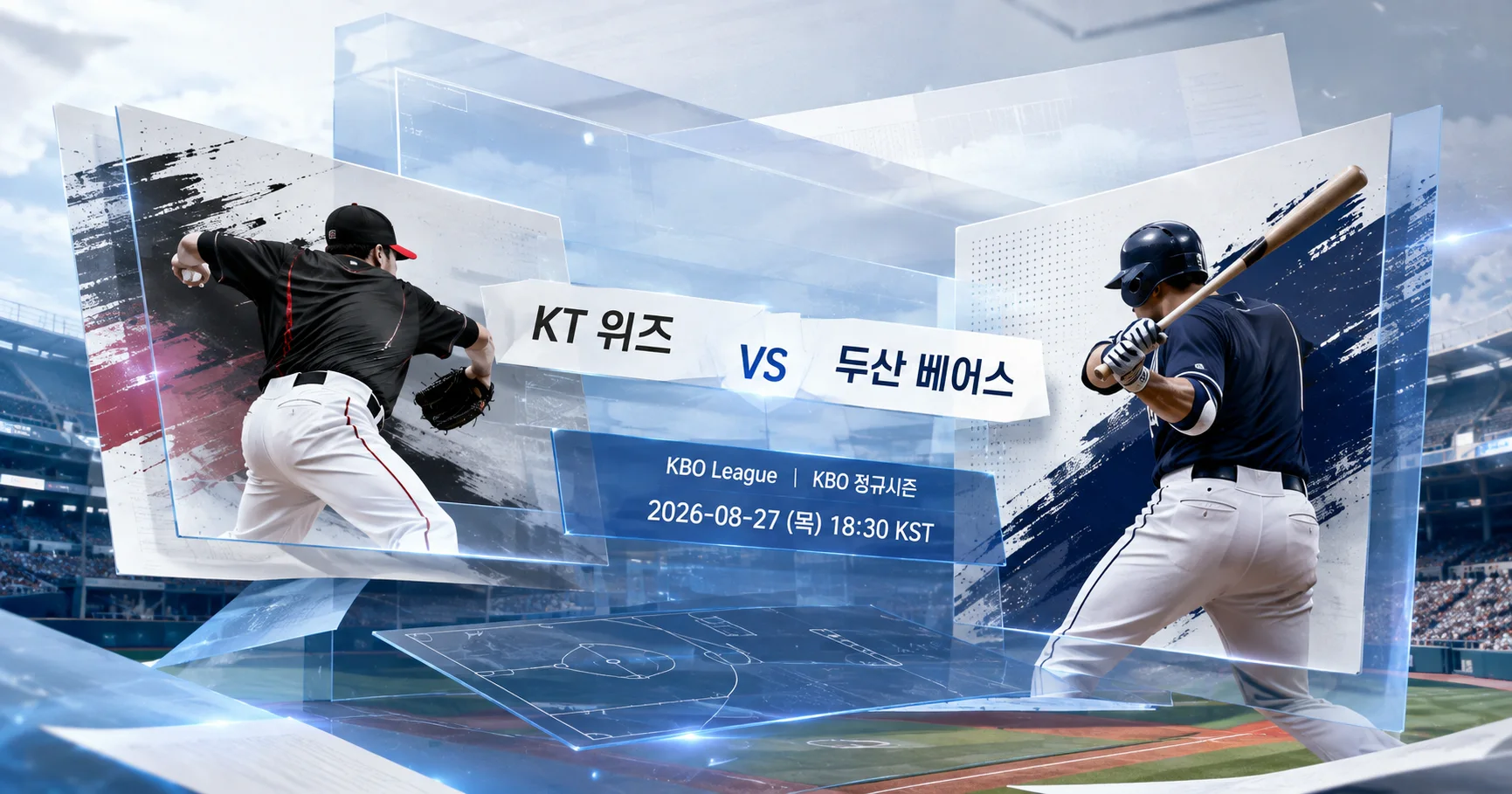 1-KT 위즈 vs 두산 베어스 입체레이어프리뷰