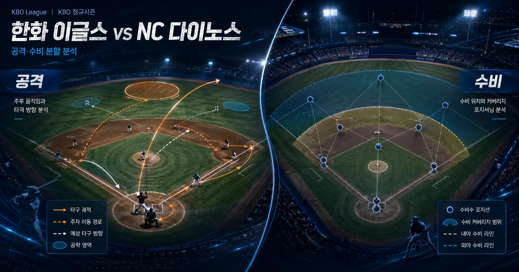 2-한화 이글스 vs NC 다이노스 공격수비분할분석