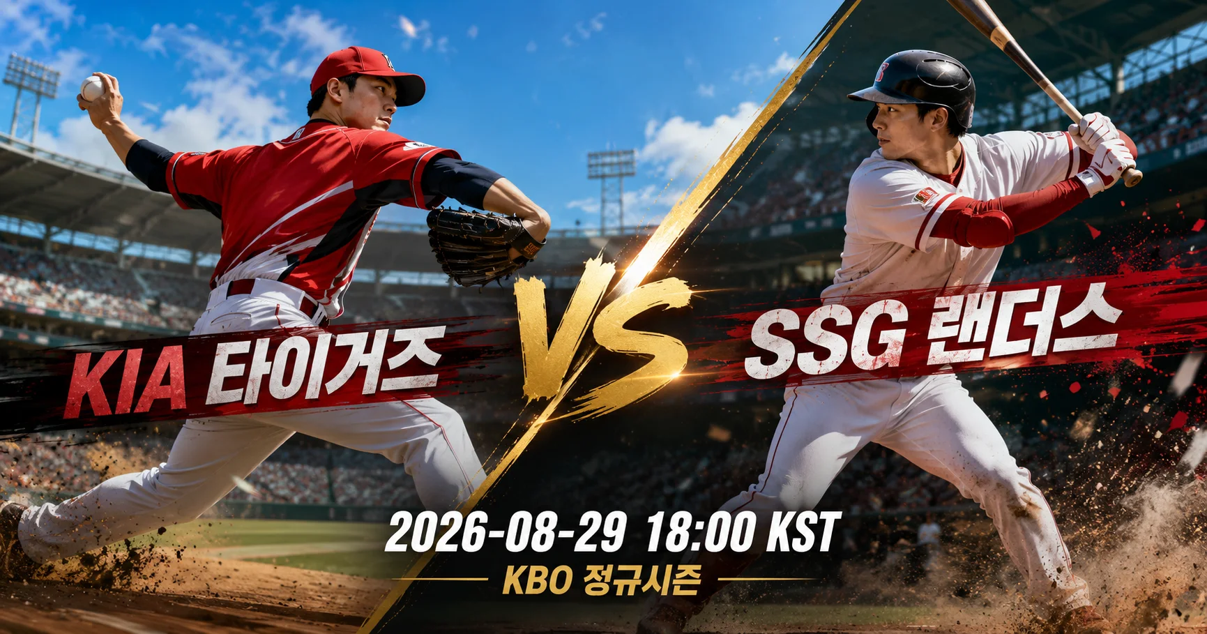 1-KIA 타이거즈 vs SSG 랜더스 대각선선수대결