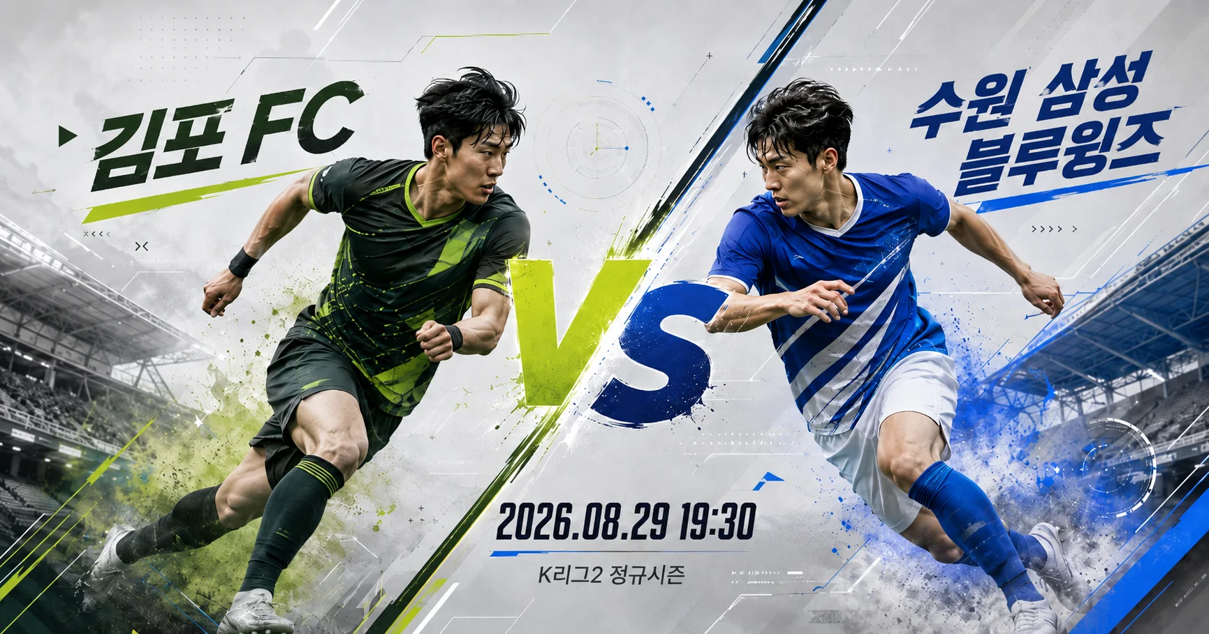 1-수원 삼성 블루윙즈 vs 김포 FC 대각선선수대결