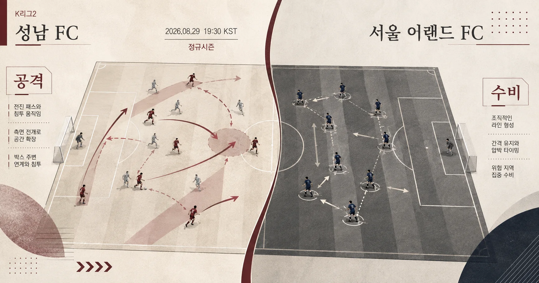 2-서울 이랜드 FC vs 성남 FC 공격수비분할분석