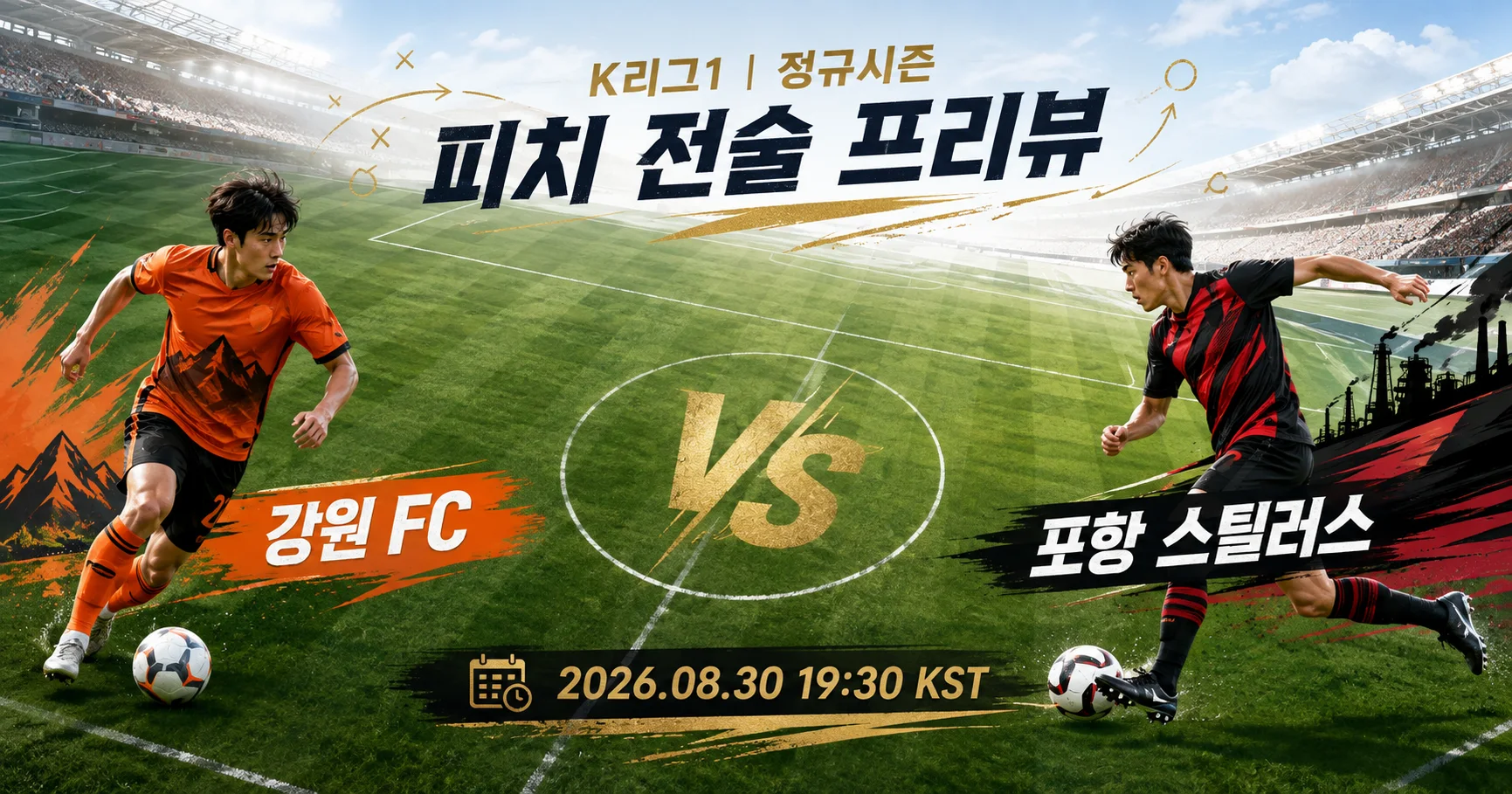 1-포항 스틸러스 vs 강원 FC 피치전술프리뷰