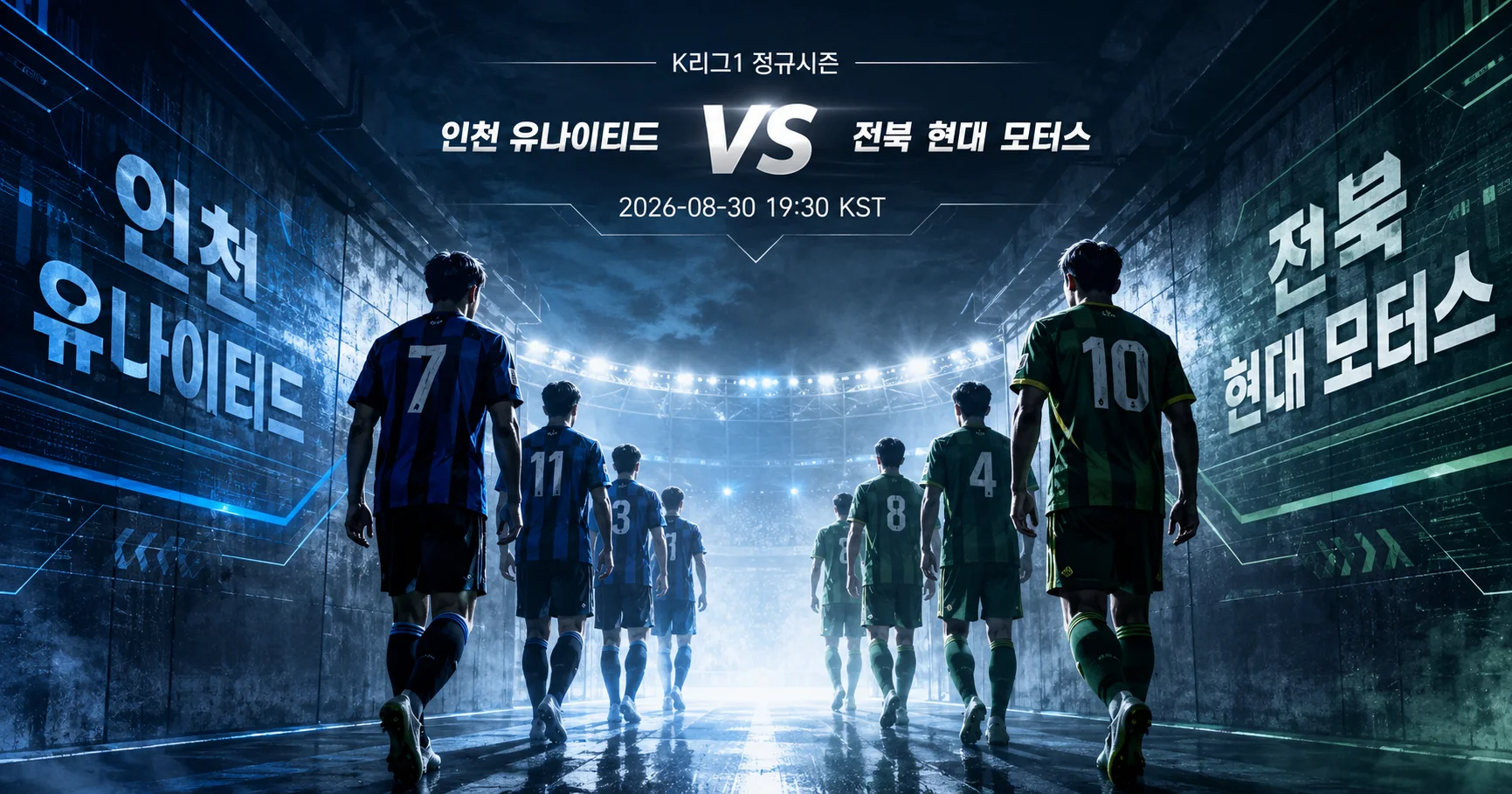 1-전북 현대 모터스 vs 인천 유나이티드 터널입장매치업