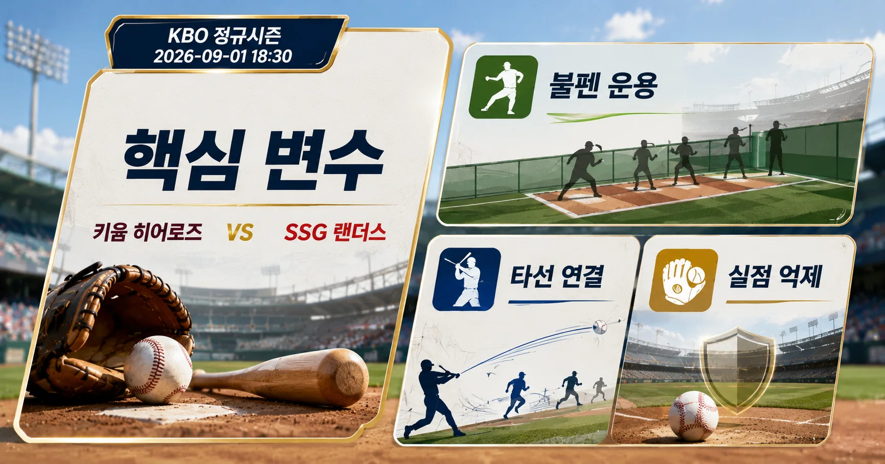 2-키움 히어로즈 vs SSG 랜더스 핵심변수카드