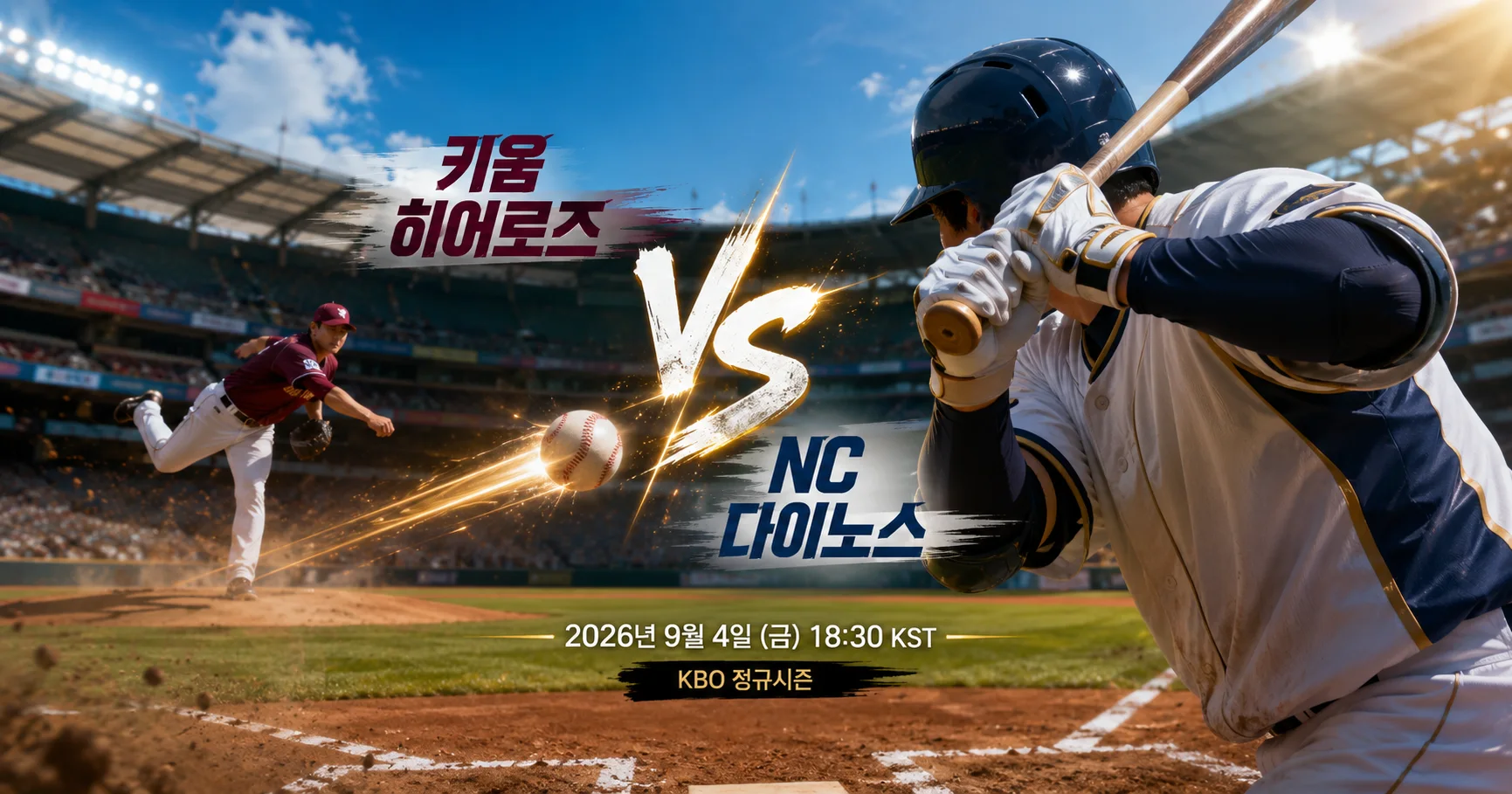 1-키움 히어로즈 vs NC 다이노스 투수타자대결