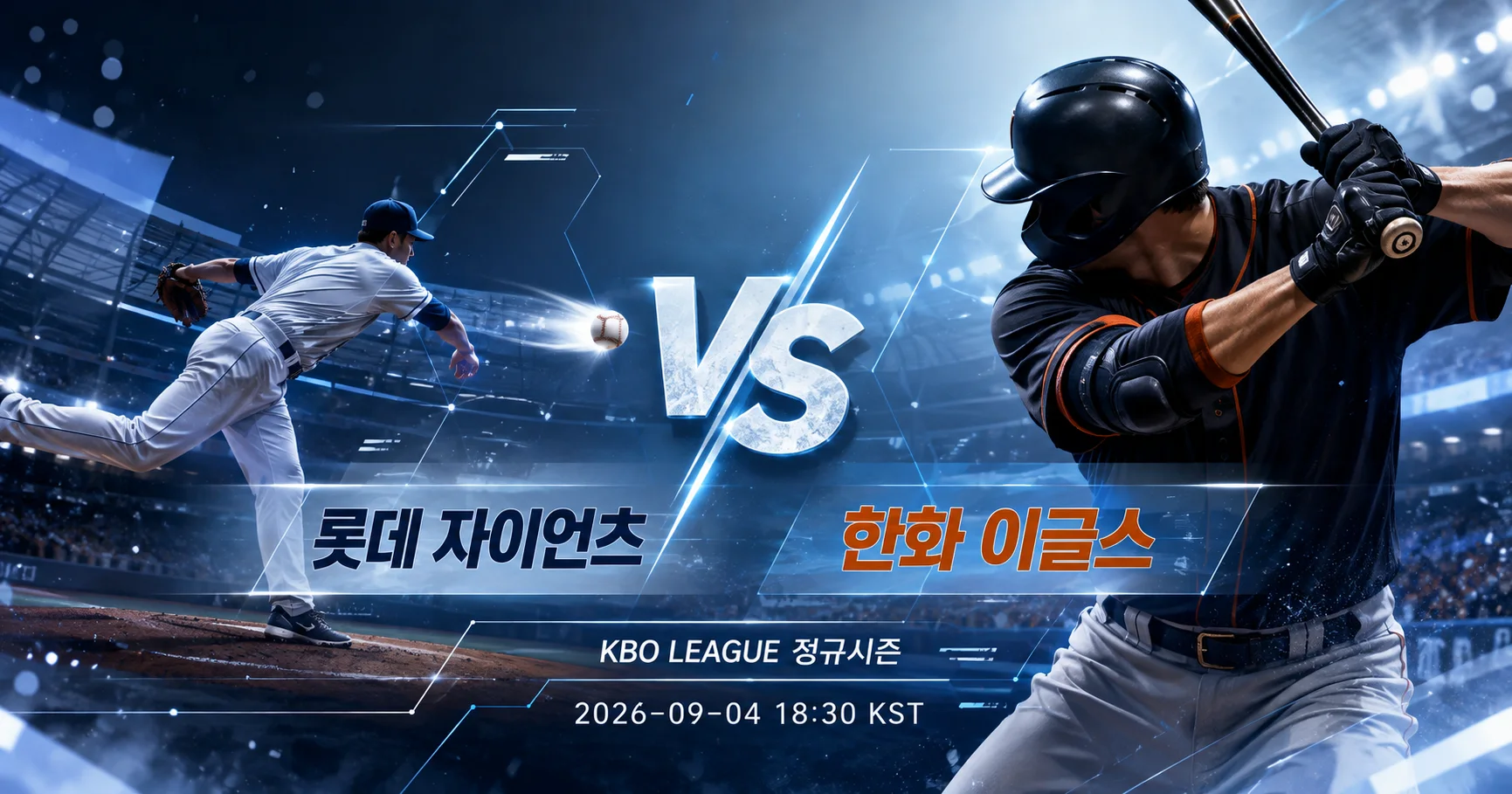 1-롯데 자이언츠 vs 한화 이글스 투수타자대결